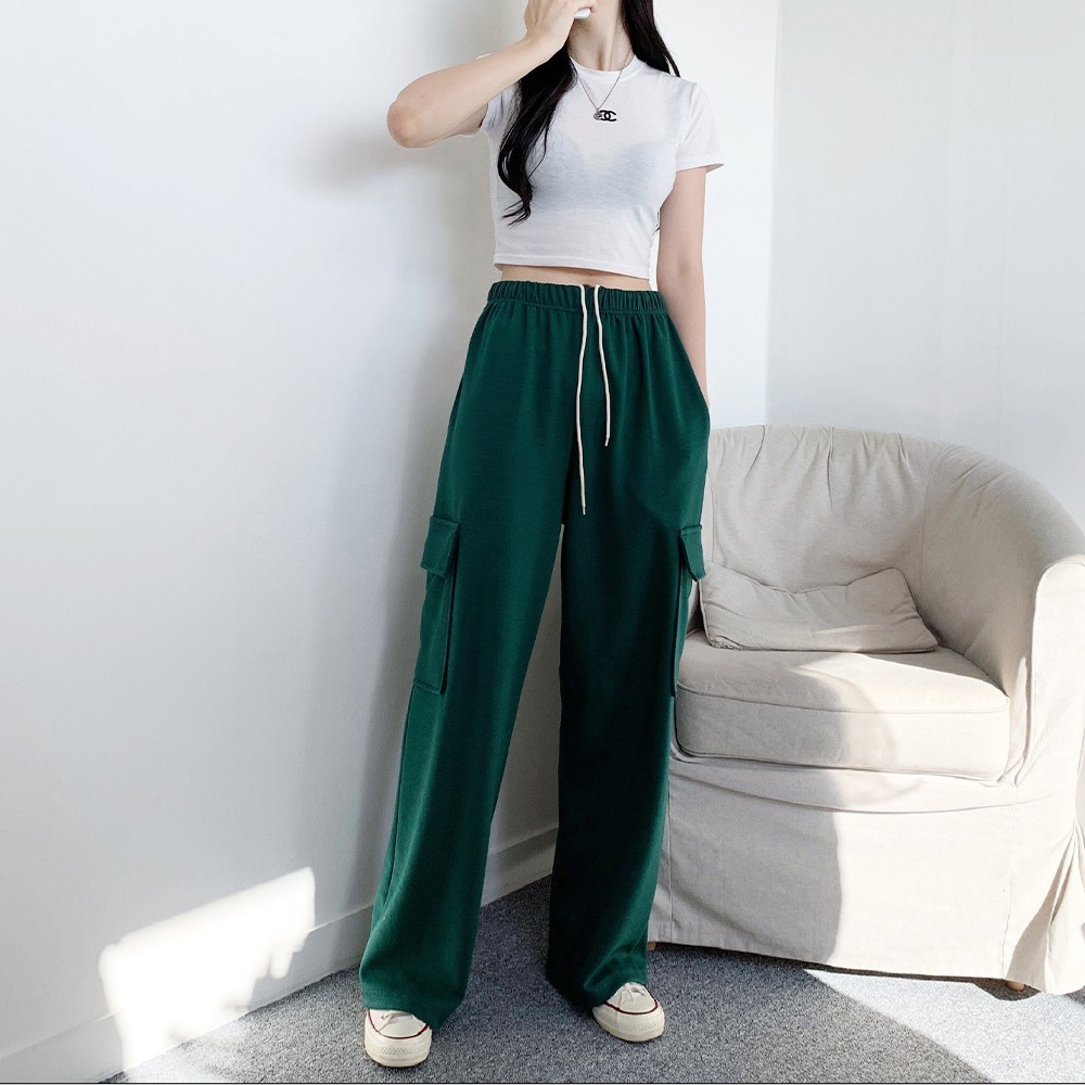 러브앤시티 여성 와이드 힙카고 팬츠 빅카고 빅사이즈 남녀공용 트레이닝팬츠 사계절 카고 바지 24,910원