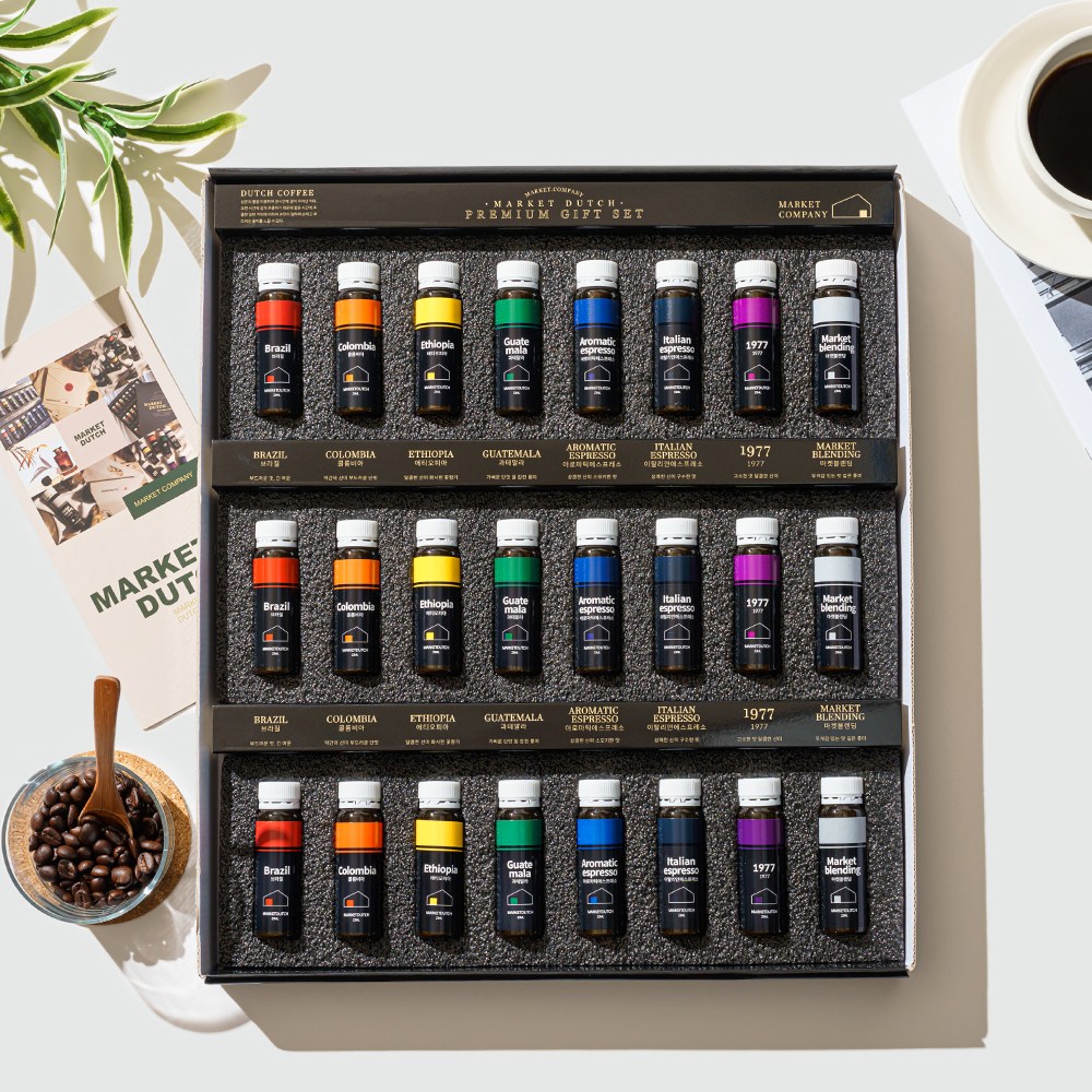 마켓더치 선물세트 더치커피 스페셜티원두 앰플형 콜드브루원액 답례품 + 선물용가방 48,840원