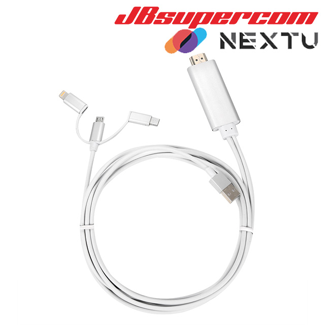 이지넷유비쿼터스 넥스트 NEXT-840A 3 in 1 HDMI 미러링케이블 2M - JBSupercom 19,700원
