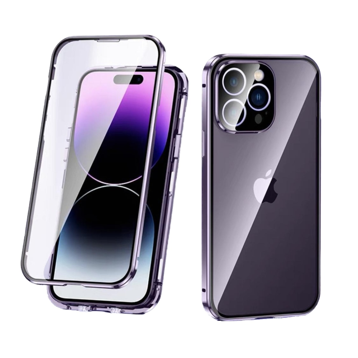 미지유 전후면 강화유리 풀커버 아이폰14 15시리즈 자석흡착 휴대폰 케이스+맥세이프 링( MagSafe 자석 스티커 증정 ) 22,320원