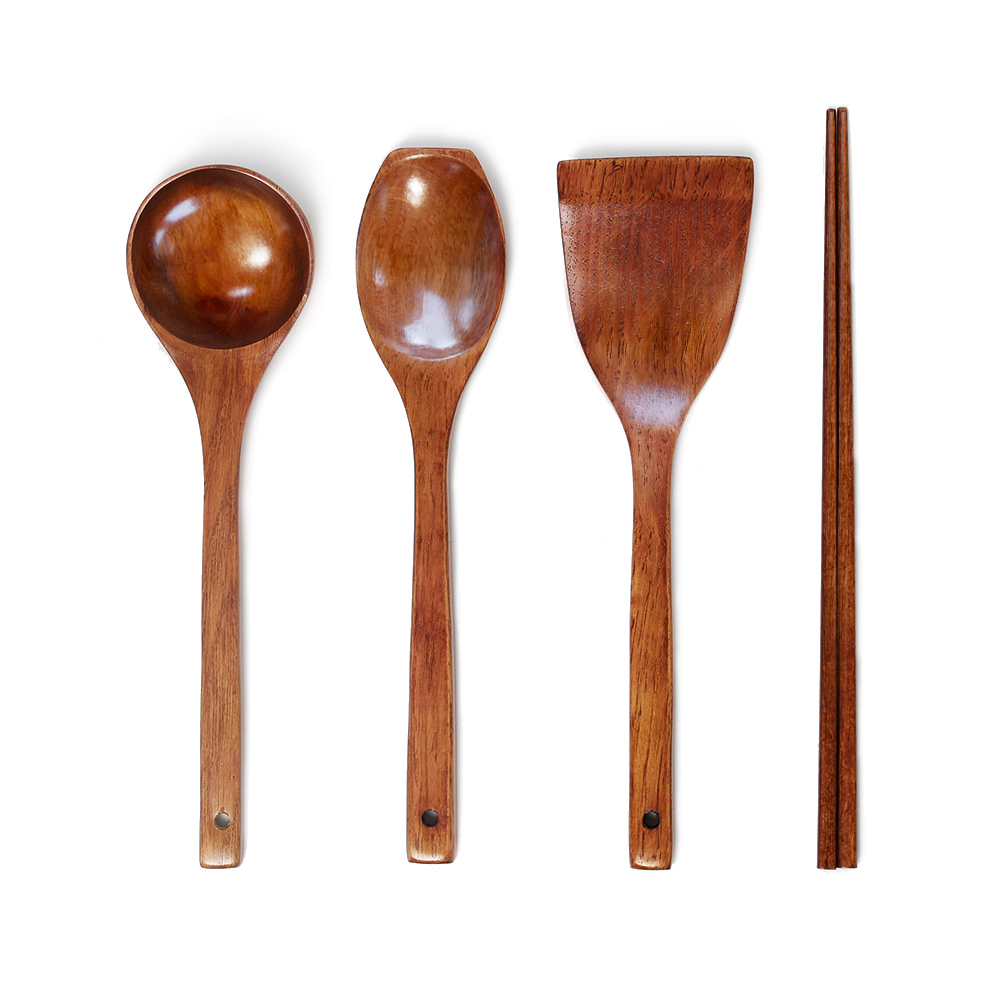 키볼리 옻칠 나무 조리도구 4종 세트 10,240원