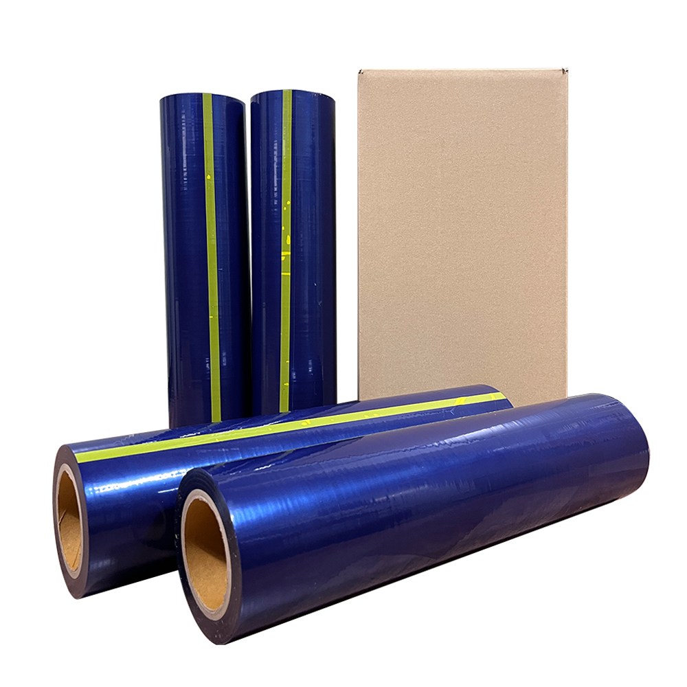 산업용 보호 테이프 청랩 500mm 140m 40마이크론 4롤 1박스 청랩 스크래치 방지 마스킹 테이프, 청색, 1개 65,000원