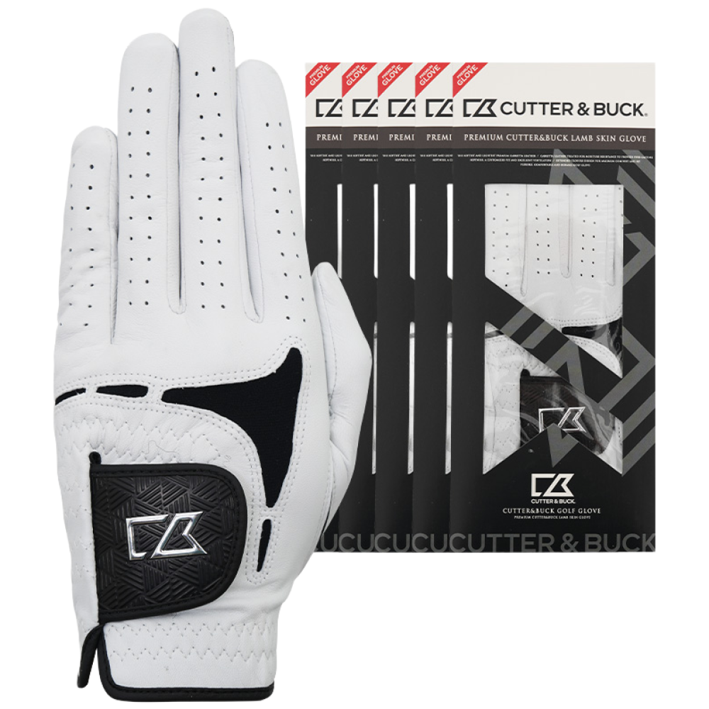커터앤벅 남/여 모노톤 천연 올양피 골프장갑 5장 1세트 - CBU4AGV742, 화이트, 5개 37,400원