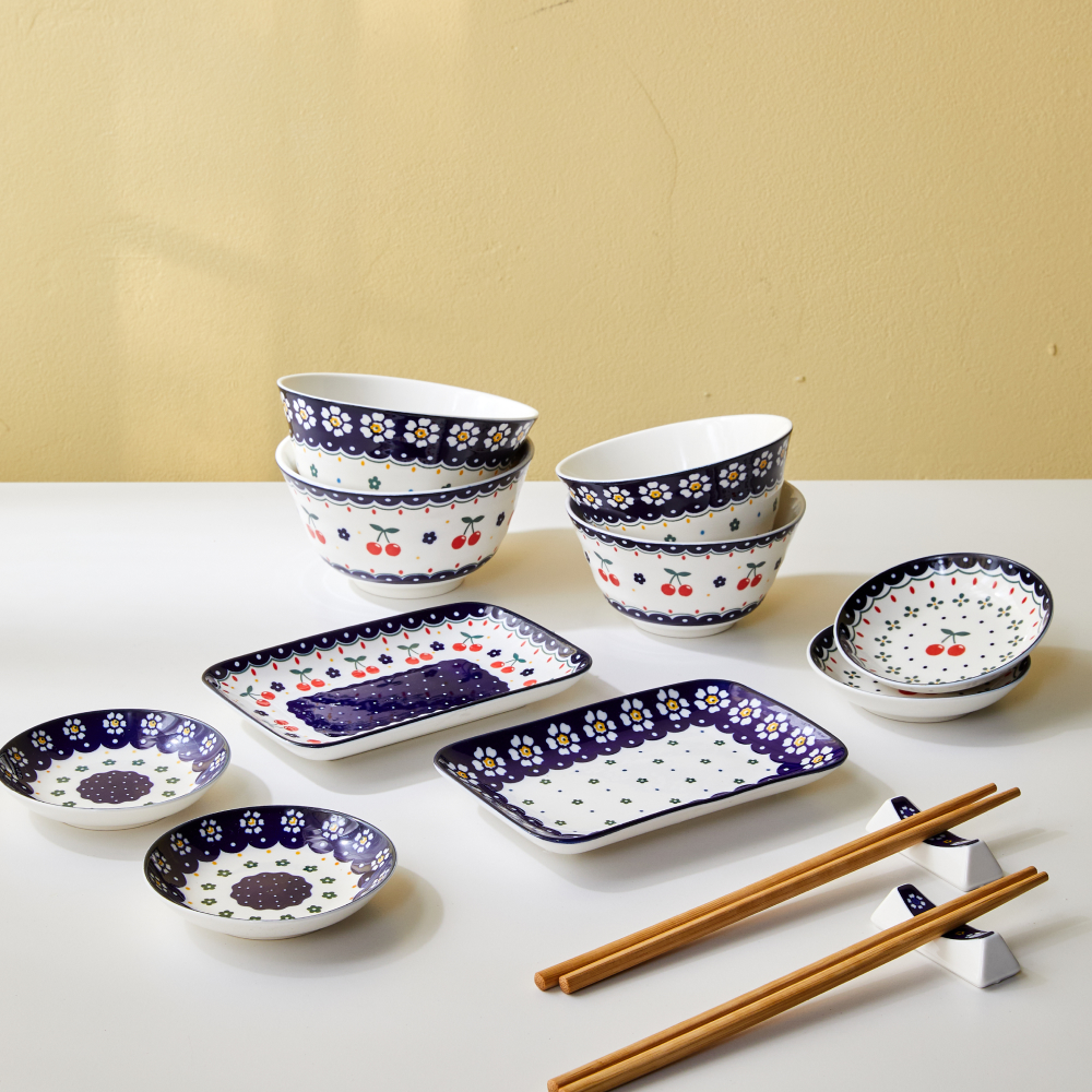 모던하우스 폴리쉬 2인조 홈세트 14p, 혼합색상, 공기 2p + 대접 2p + 원형접시 4p + 사각접시 2p + 젓가락 2p + 수저받침 2p, 1개 37,000원