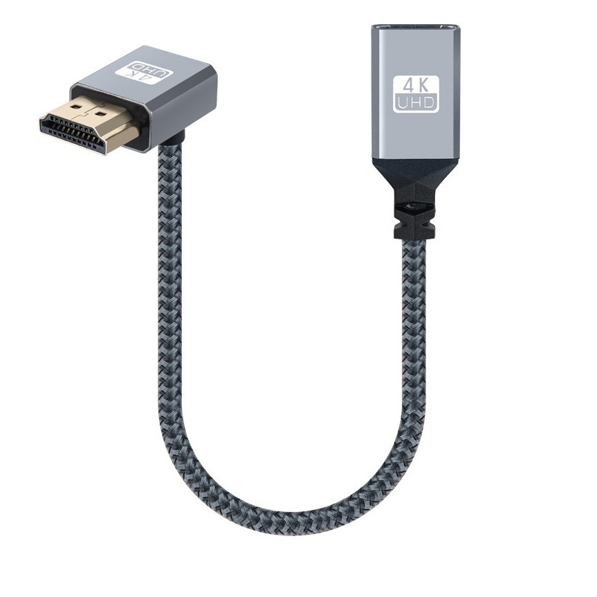 컴스 HDMI 연장 케이블 젠더 MF 4K 60Hz UHD 꺾임형 IH696, HDMI 연장 케이블 꺾임형-[IH696], 1개 7,900원