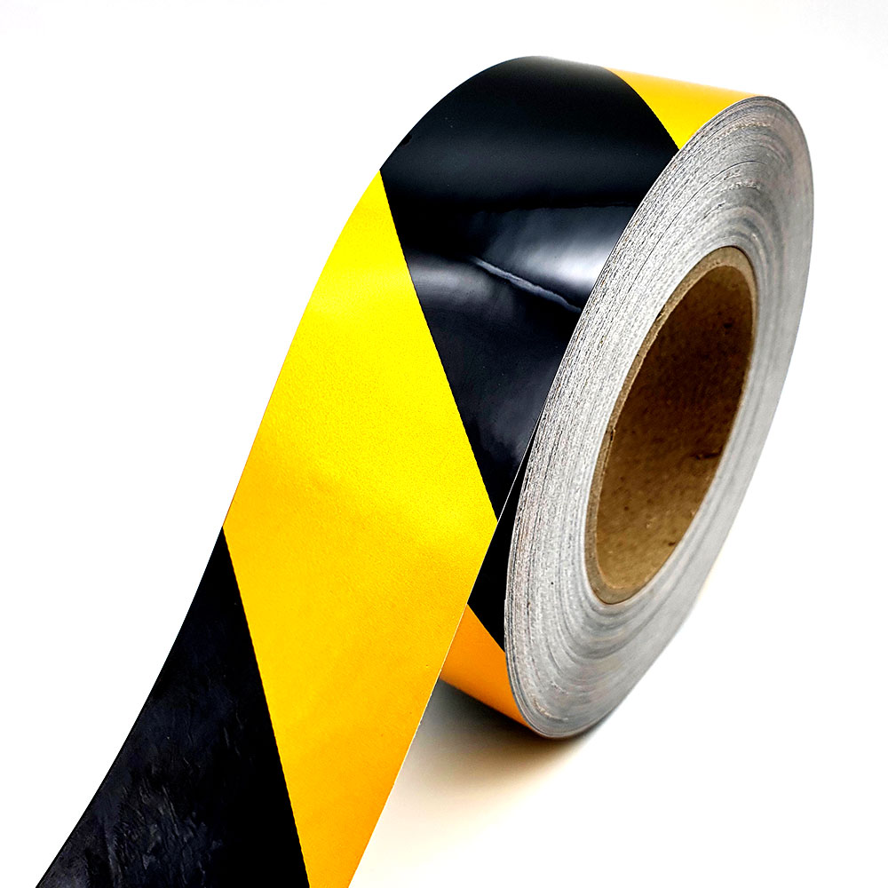 안전표시 일반 사선 반사테이프-황검 5cm x 10M, 1개 81,200원