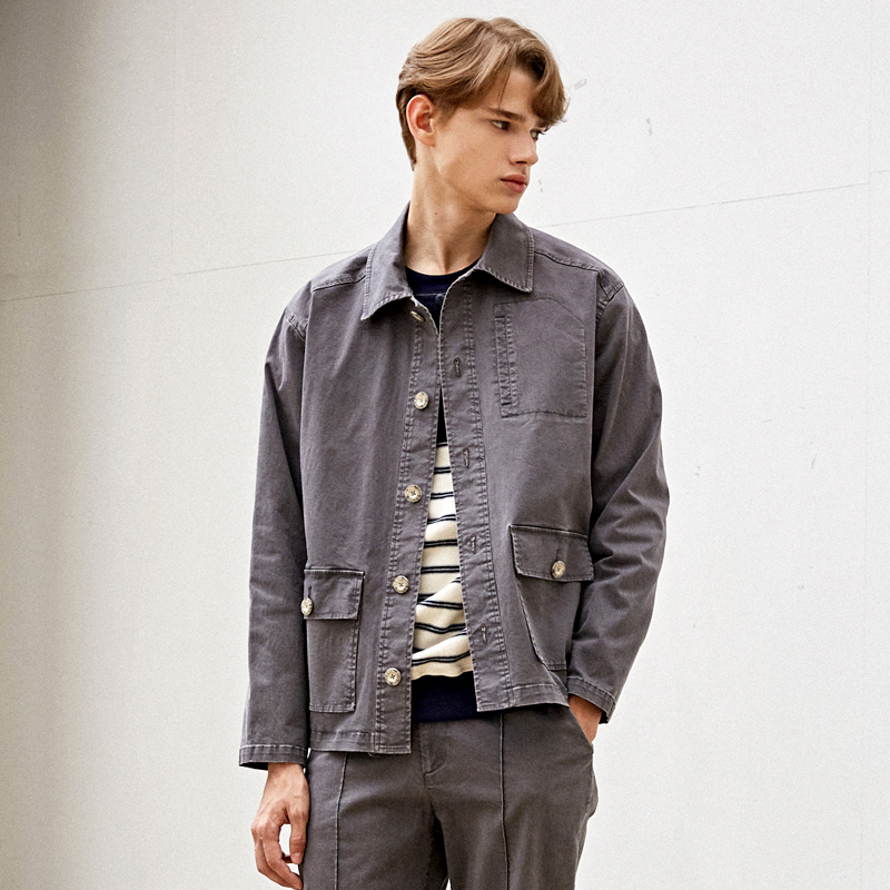 커스텀어스 남성용 투포켓 바이오 워싱 자켓 CTS23FWJK942 102,110원