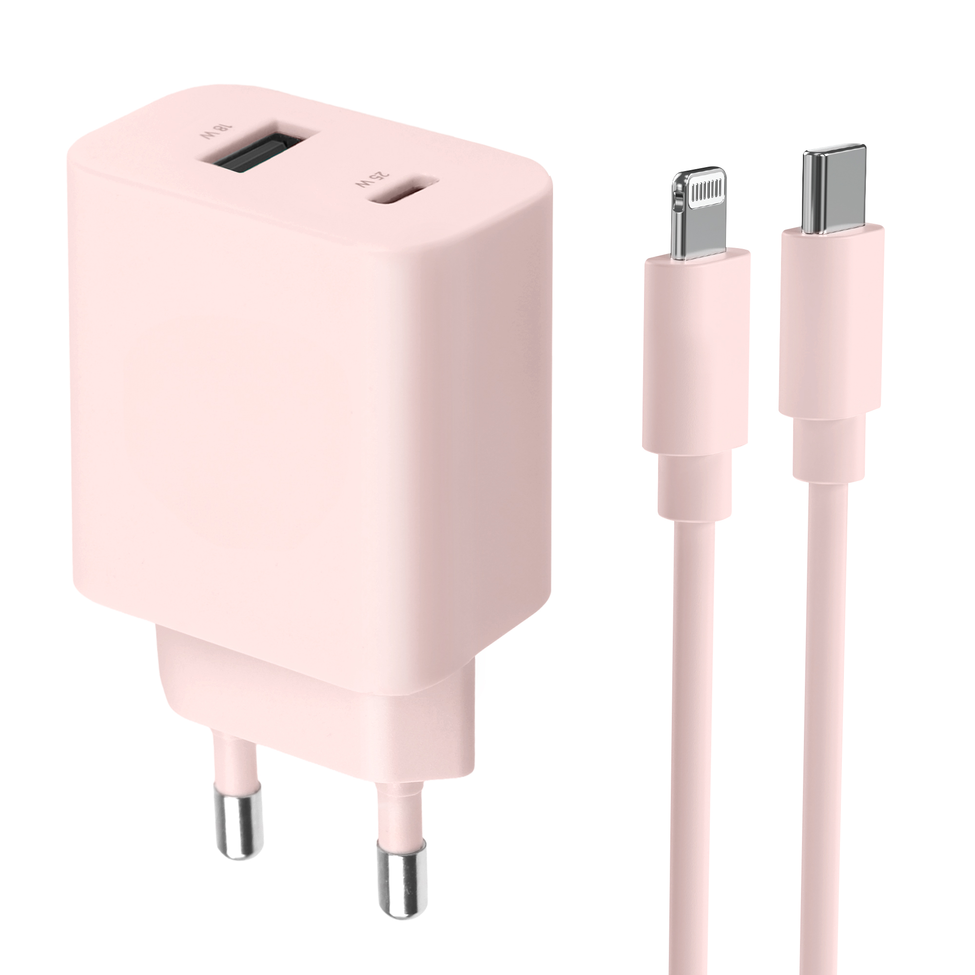 모잇 PD25W 2포트 PPS 초고속충전기 + 8핀 라이트닝 아이폰 케이블 1.3m 7,990원