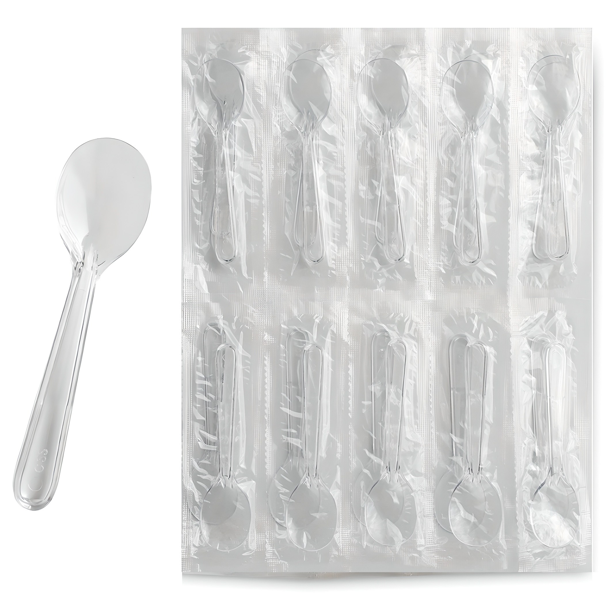 생활을그리다 8.5cm 개별포장 투명 미니미니 스푼, 200개입, 1개 7,900원