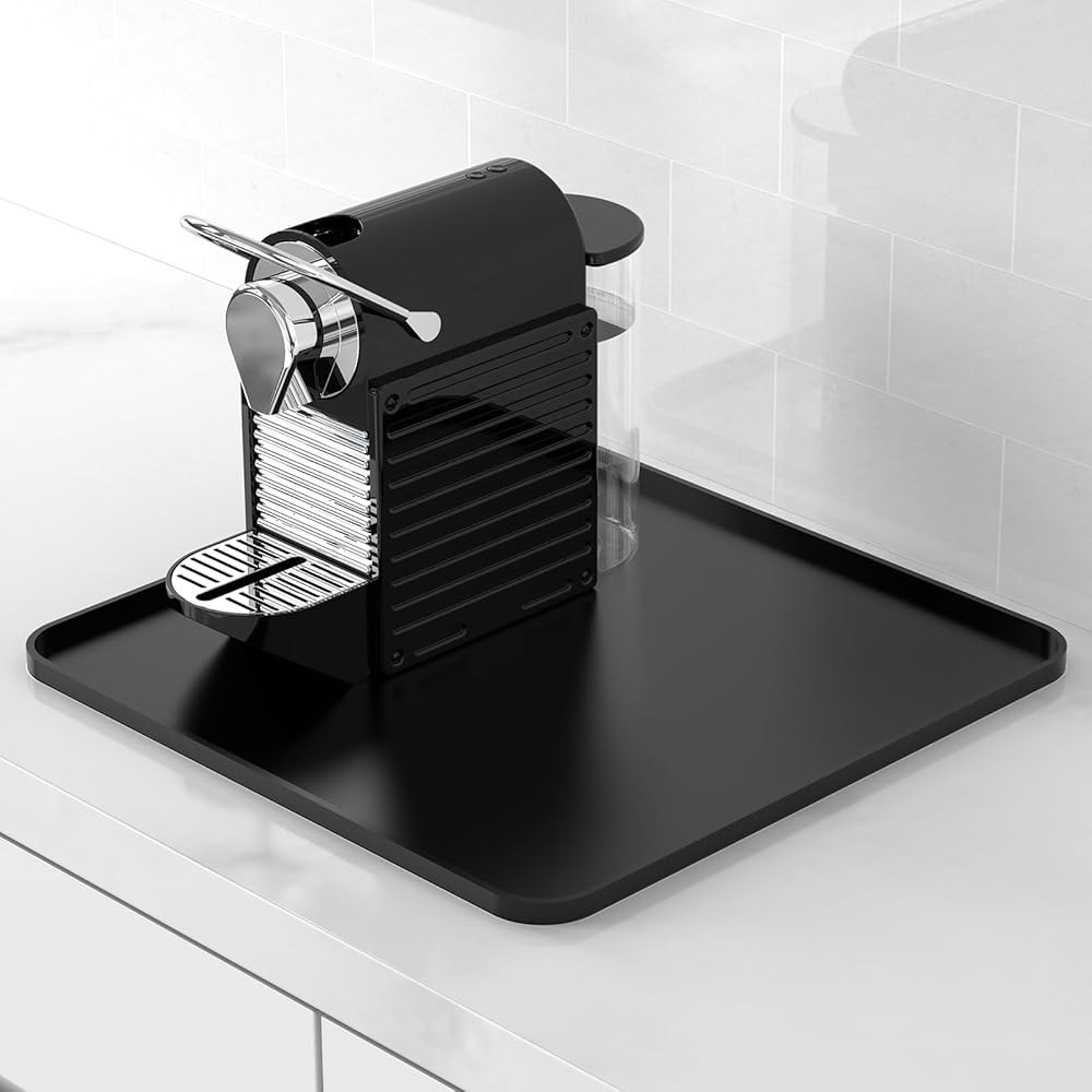 6개의 컵받침이 있는 실리콘 커피 매트, 24"x16" 카운터 바 매트가 메이커 /팟 & 에스프레소 머신, 에이스리, 변조용 분리형 건조 패드, 설탕 패킷, 컵 및 조리대 보호에 37,400원