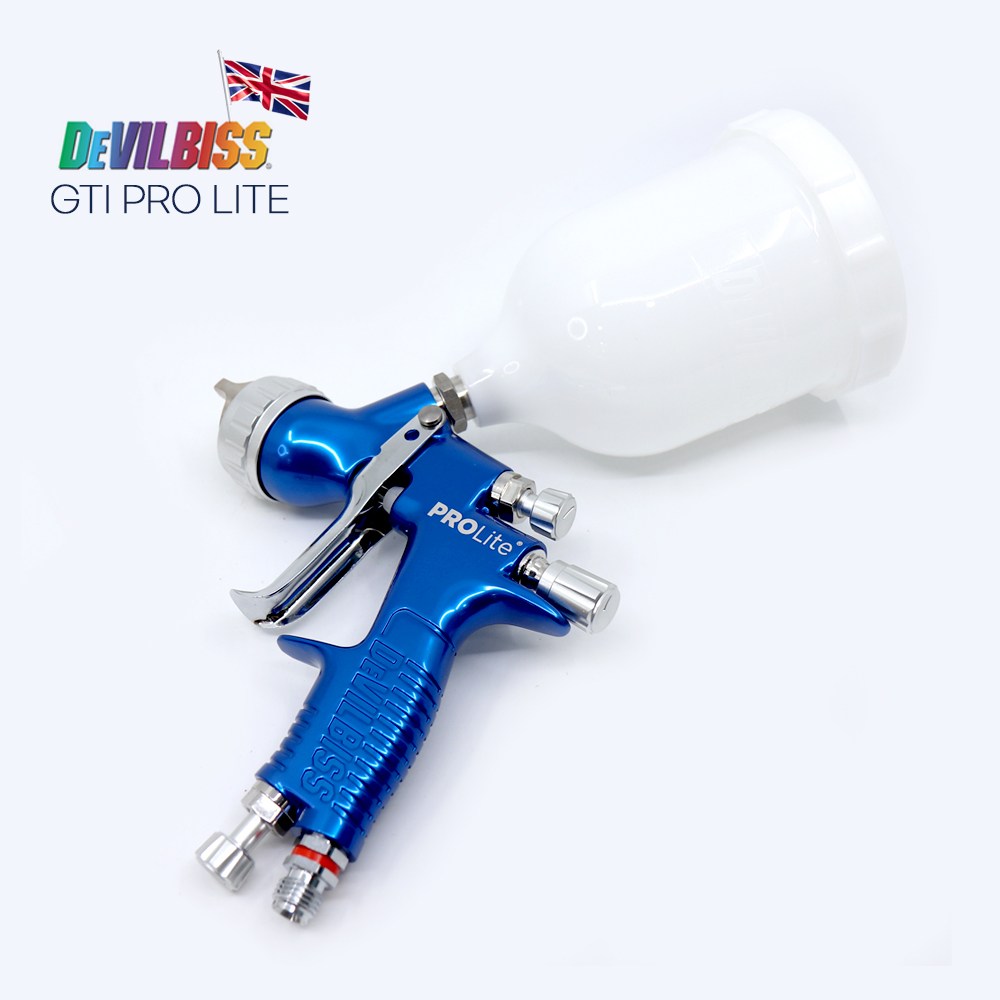데빌비스 GTI PRO LITE 중력식 스프레이건 알루미늄 바디 플라스틱 도료컵 포함 550,000원