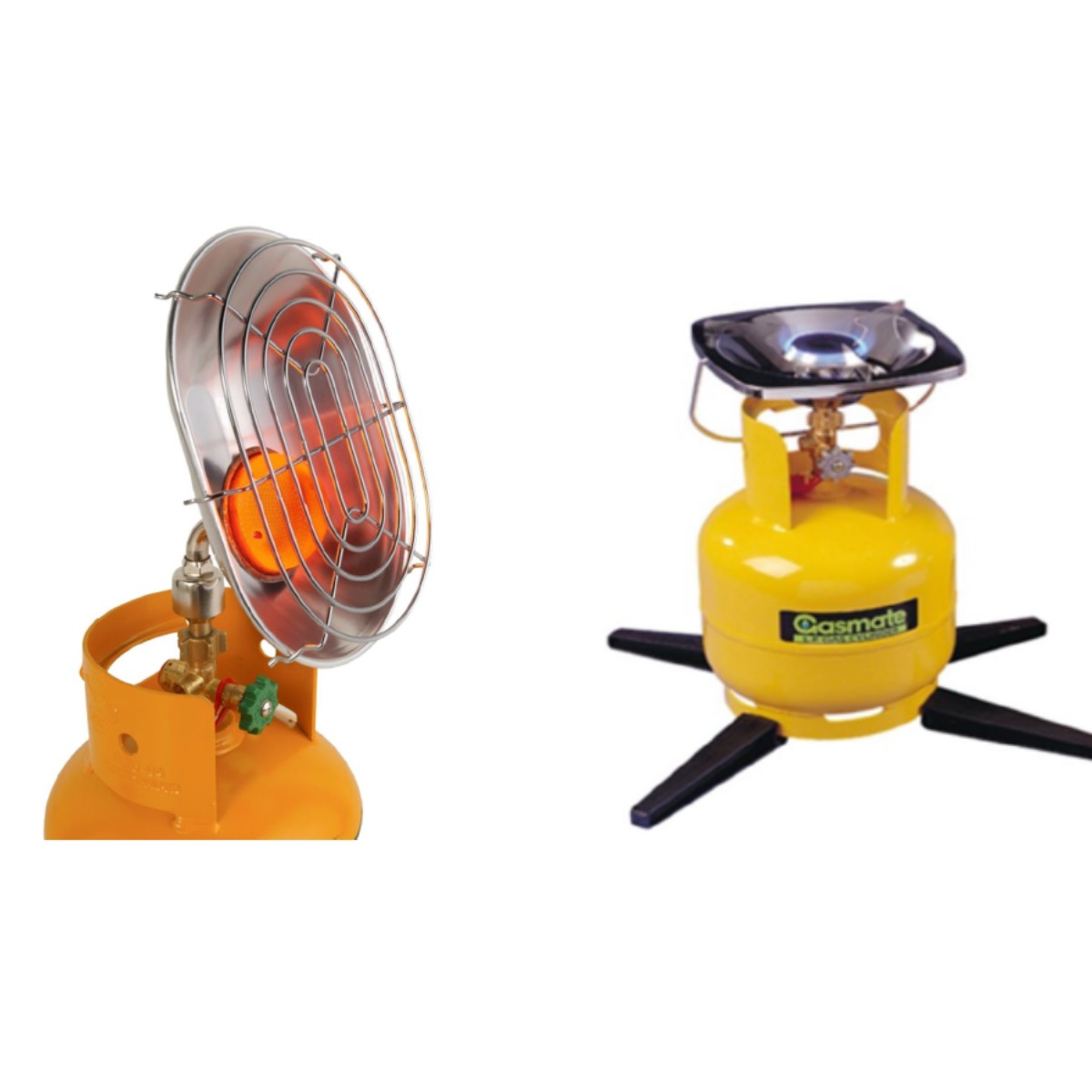 호주의 베스트 셀러, 아웃도어용 LPG 히터+버너 SET 직수입 판매, 알루미늄 원색, 1세트 77,000원