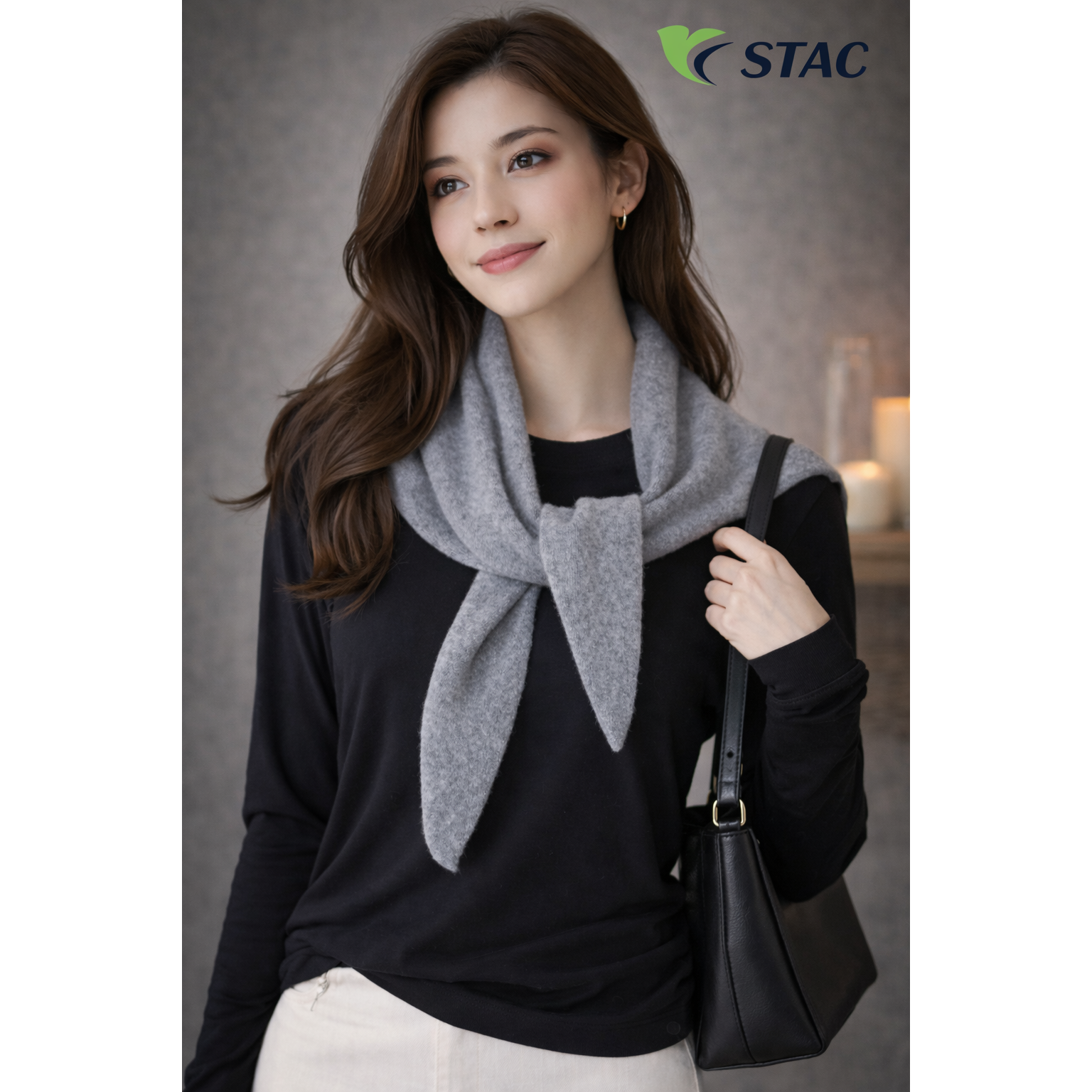 호주울100% 삼각숄 니트 머플러 여성 겨울 포근한 데일리 목도리 9,990원