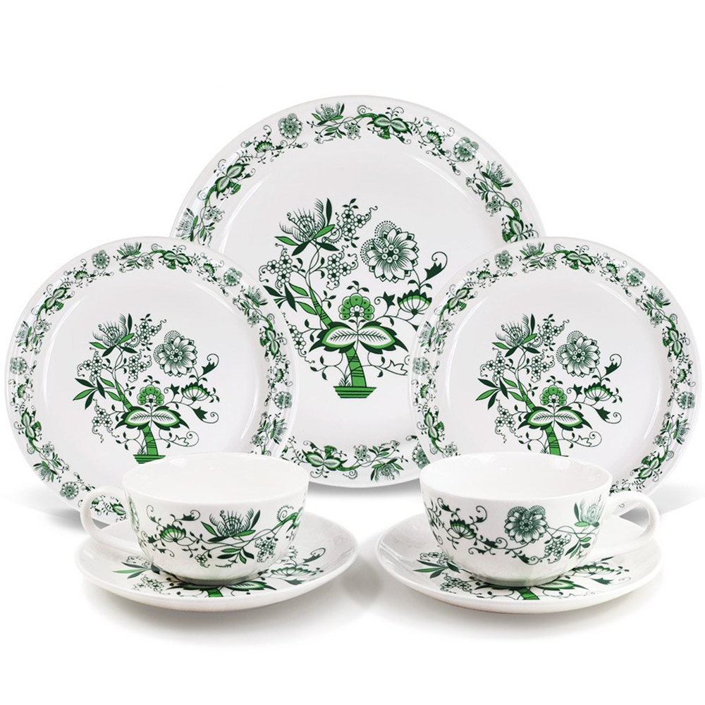 마쯔오카 국산 쯔비벨무스터 Green 홍찻잔디너 7종 세트 81,510원