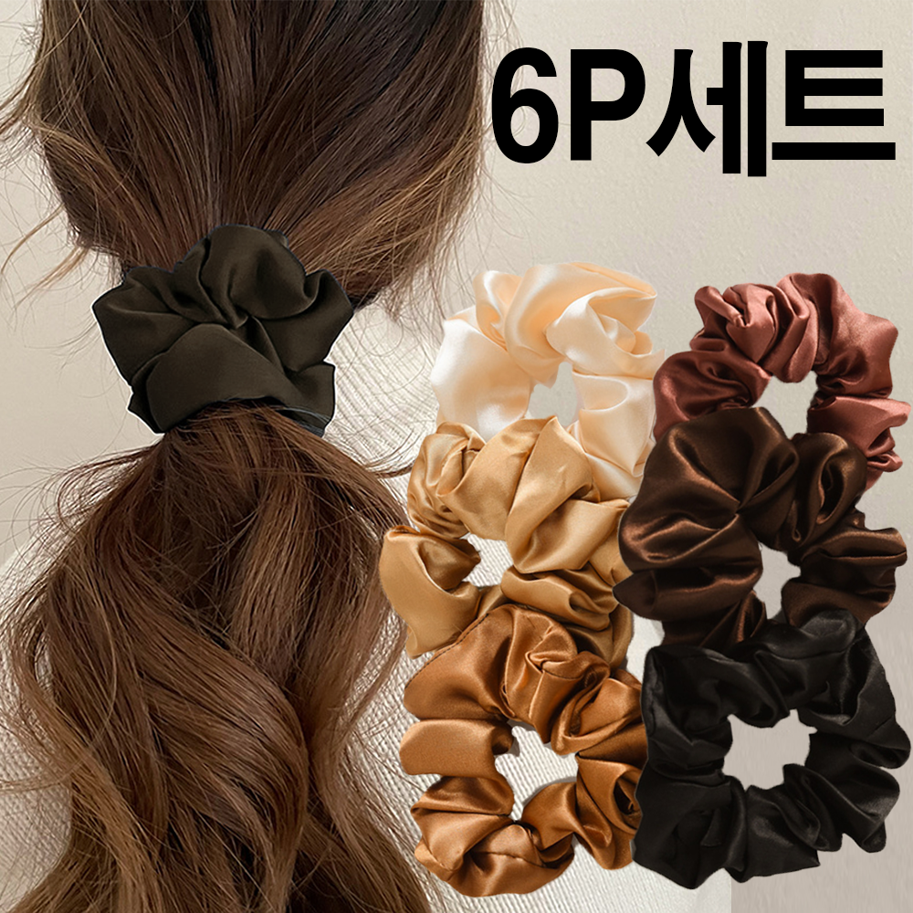 미다미 슈아 클래식 실키 곱창밴드 샤틴 머리끈 6,900원
