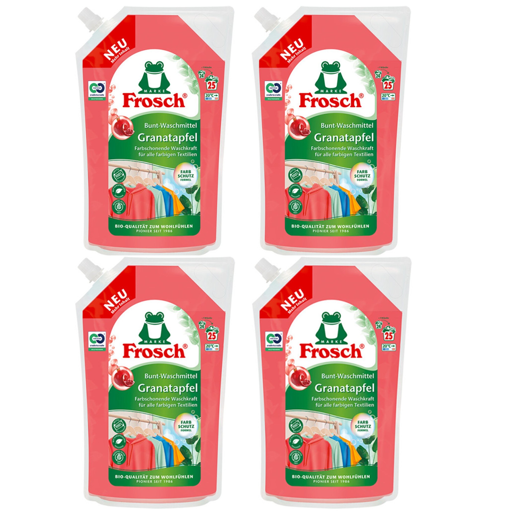 프로쉬 독일 세탁세제 석류 리필, 4개, 1.5L 58,000원