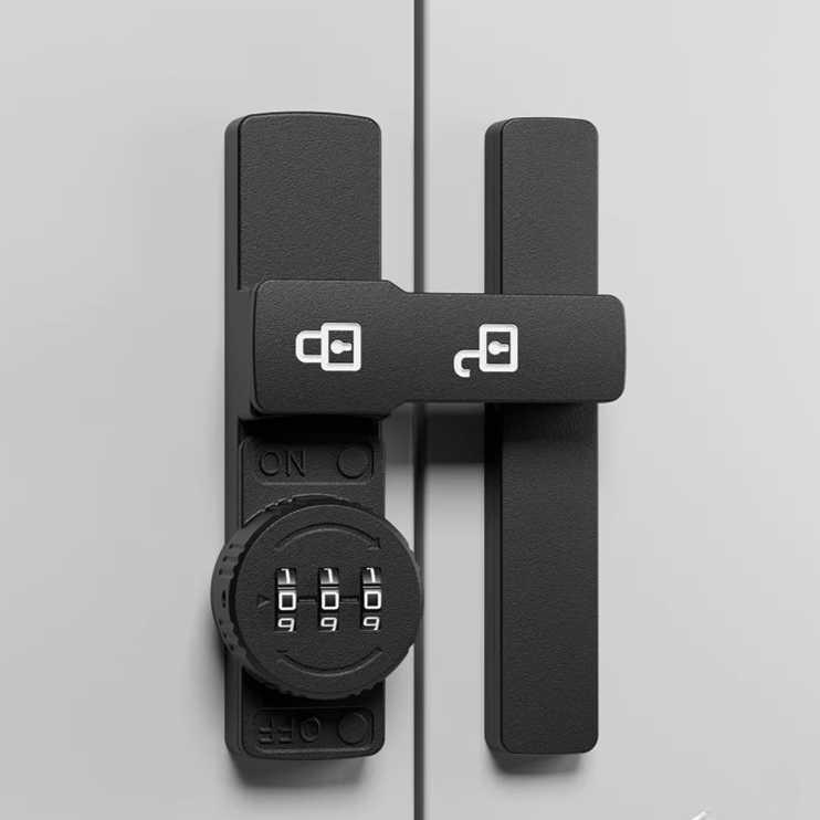슬라이딩 도어 잠금 장치 문 걸쇠 창문 안전 고리 미닫이 버클 잠금장치 자바라 일반 모델(평면)-블랙 24,380원
