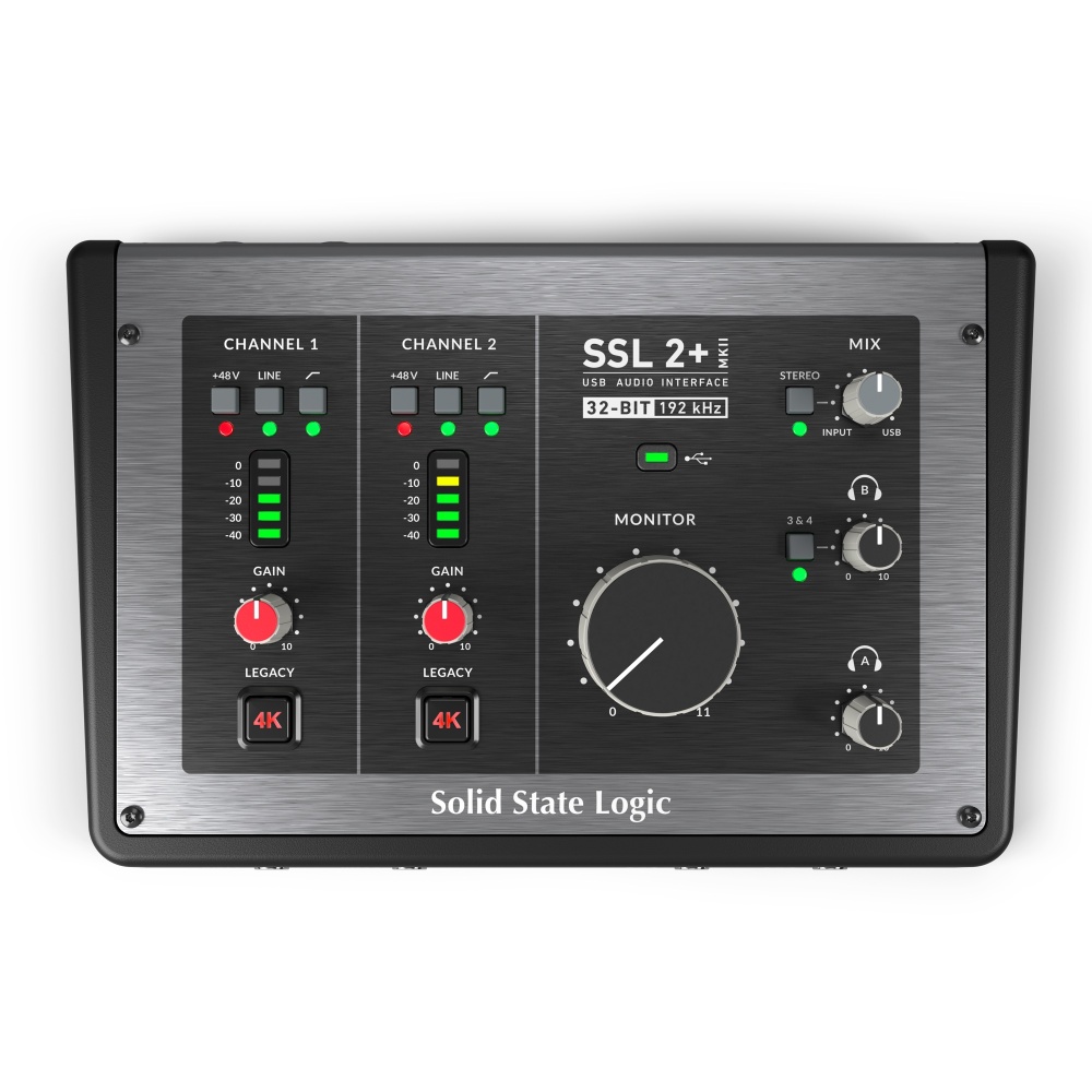 [기어라운지 정품] Solid State Logic SSL 2+ MKII 홈레코딩 스튜디오 USB 오디오 인터페이스 (4K 버튼 지원) 569,000원