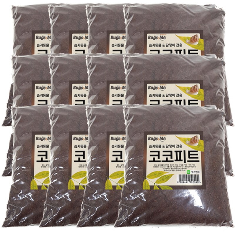 벅스앤미 코코피트 2리터 달팽이흙 바닥재, 12개, 2L 19,080원