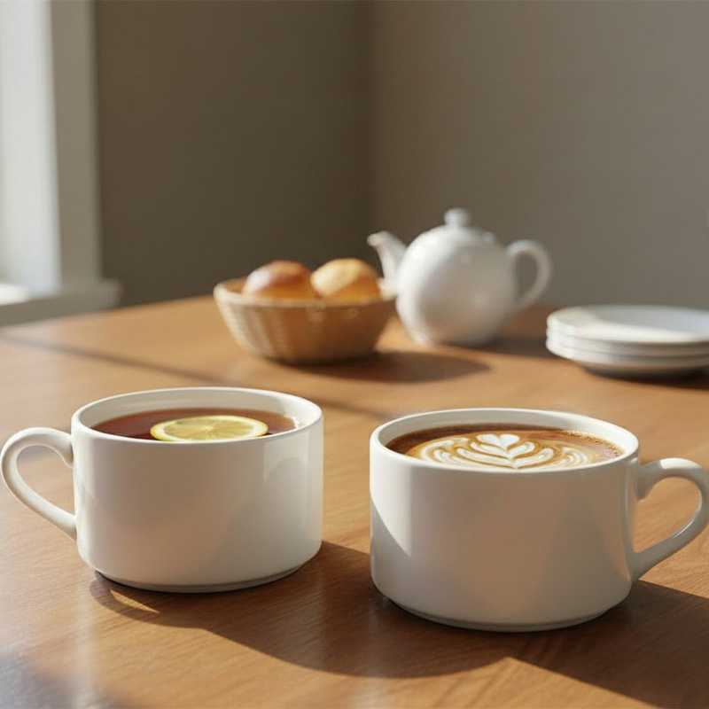 라크(RAK) 포셀린 호텔웨어 모닝 커피잔 찻잔 티컵 170ml 2P, 1세트, 화이트 14,500원