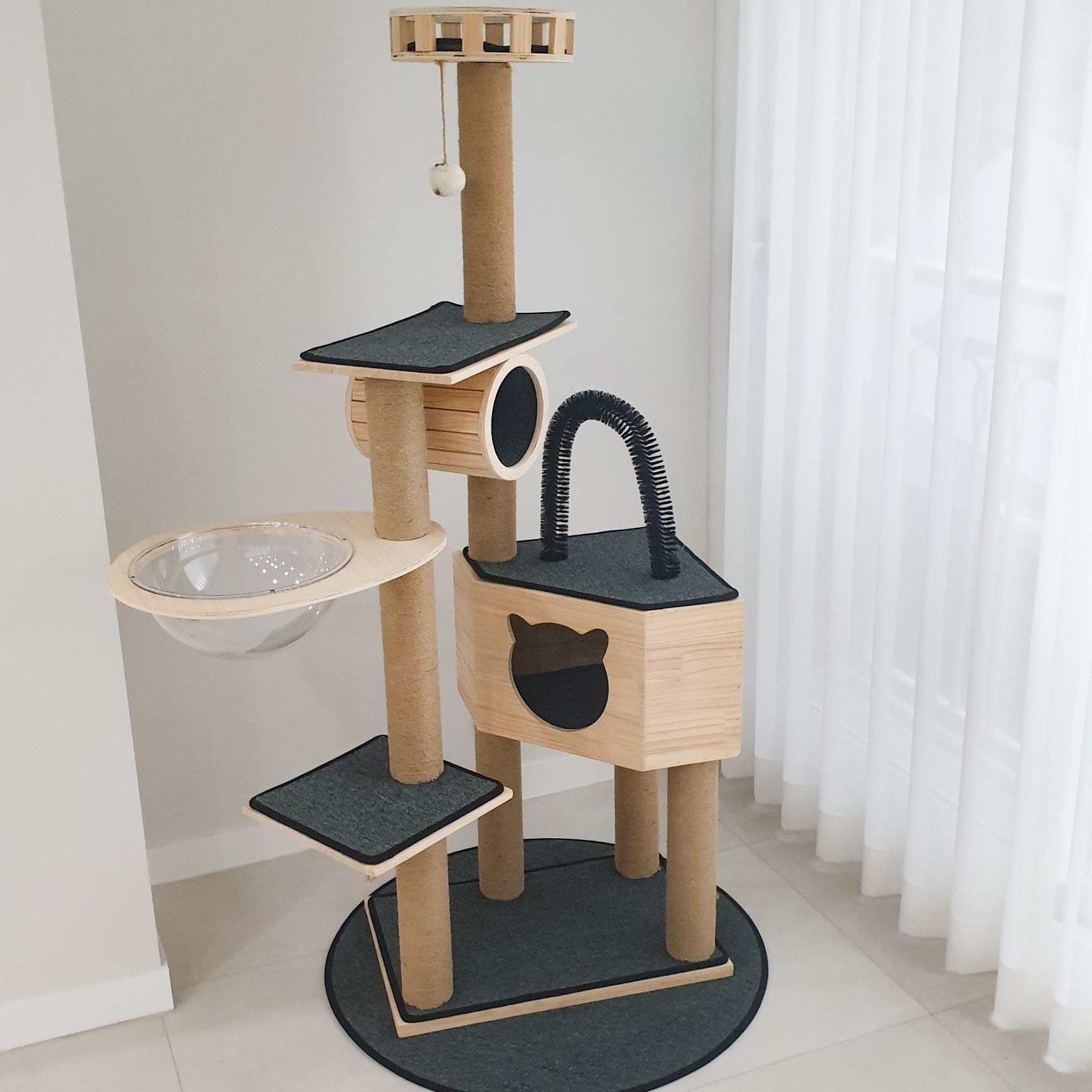 가르르 원목 우주선 캣타워 투명해먹 DIY 158,600원