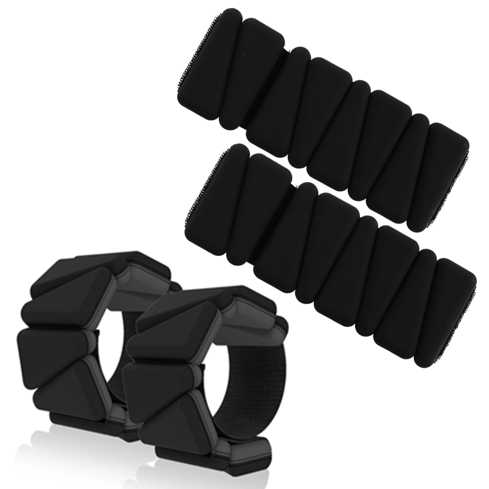 에코요기 중량밴드 손목 발목 아령 실리콘 모래주머니 2p, 나이트블랙, 2kg 34,900원