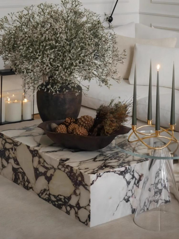 불가리 마블링 대리석 테이블 인테리어 진열대 선반 라운지 전시 사이드 테이블 다이 대리석, 120x60x30CM 암석판 차탁 614,200원