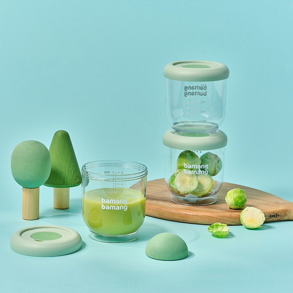 바망바망 이유식 용기, 3개, 민트, 240ml 20,900원
