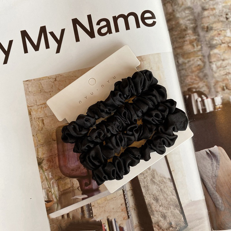 피어니스트 실크 곱창 머리끈 4종 세트 11,600원