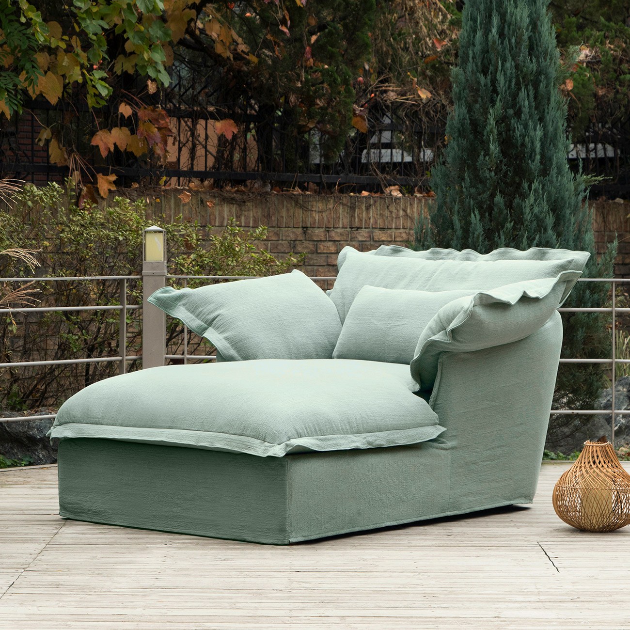 [퓨어1939] 온더클라우드 데이배드 카우치형 오가닉 패브릭 소파 PR701-3 1,790,000원