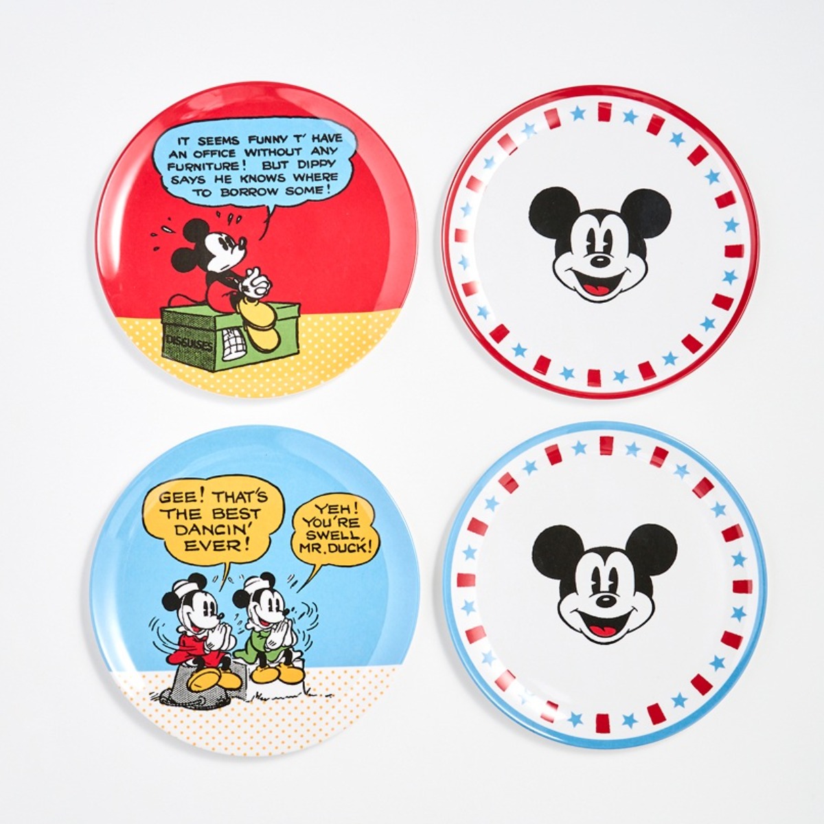 [모던하우스] 디즈니 굿모닝미키 멜라민 원형접시 4P세트 D20, 1개 19,900원