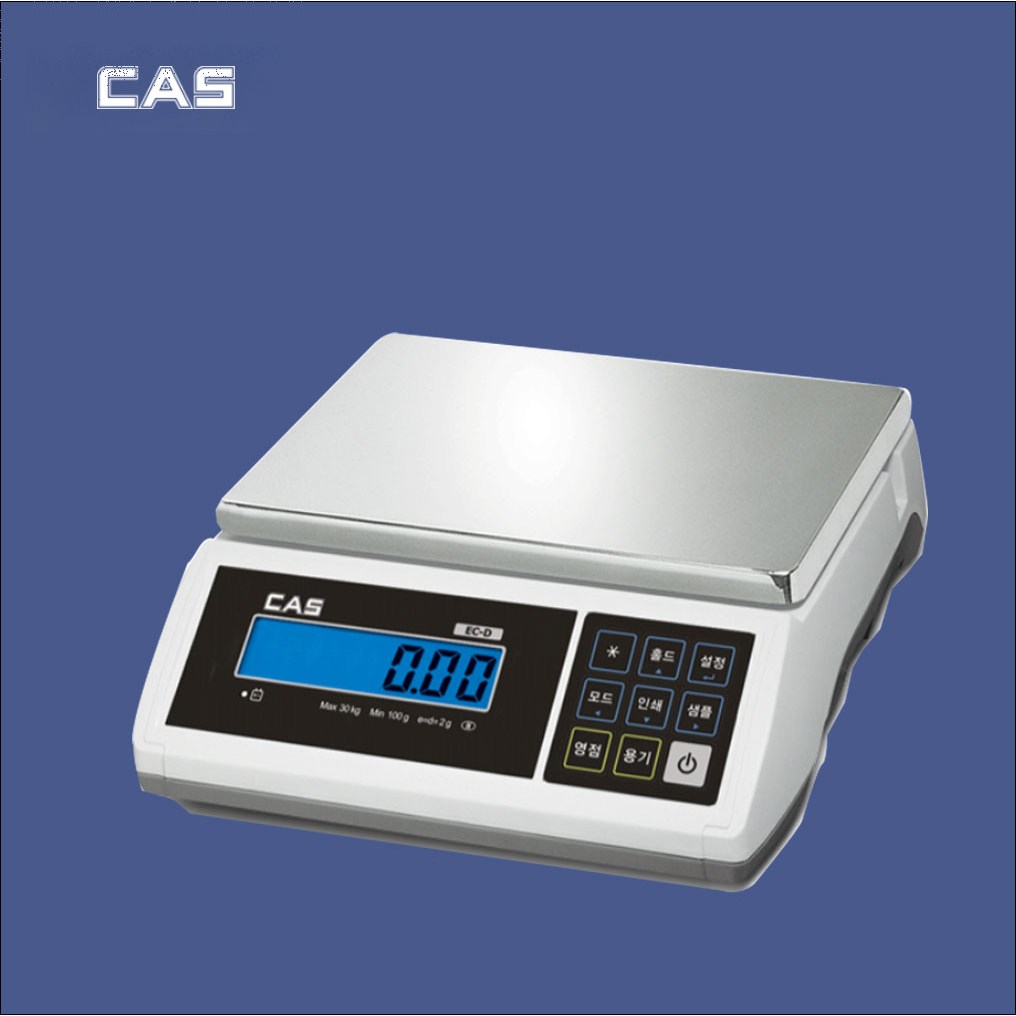 CAS 카스 다기능 고분해 전자저울 EC-3D(3kg/0.2g) 충전식 산업용저울, 1개, EC-3D 287,000원