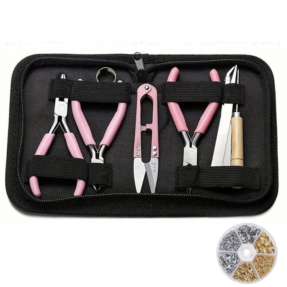 tinduo DIY 비즈 공예 공구 세트 오링반지 절단니퍼 집게 악세사리공구, 1세트 20,000원