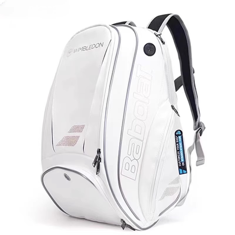 신상 테니스 가방 전문 배드민턴 가방 윔블던 기념판 남녀 공용 라켓 가방 방수 백팩, 백금, 1개, 현재가 56,900원