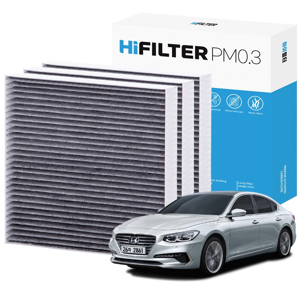2+1 하이필터 PM 0.3 활성탄 자동차 에어컨 필터 현대 12,760원