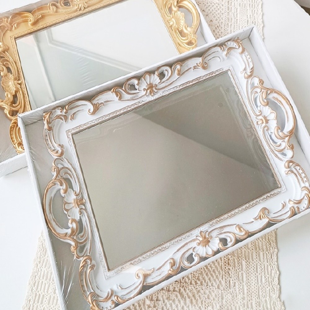 [큰손할인] 빈티지거울 오브제 엔틱 소품 탁상 촬영 감성 거울 가성비,가심비 19,800원