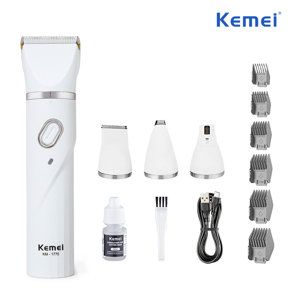 케메이 4in1 저소음 강아지 고양이 바리깡 클리퍼 발톱 그라인더 미용기 이발기, 1개, KM-1775 20,000원