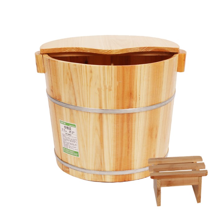 30cm 35cm 족욕기 족욕통 건식 찜질 발 스파 편백나무 찜통 일본 편백 욕조 히노끼 1인 훈증 발마사지기 가정용 원목 덮개 습식 56,700원