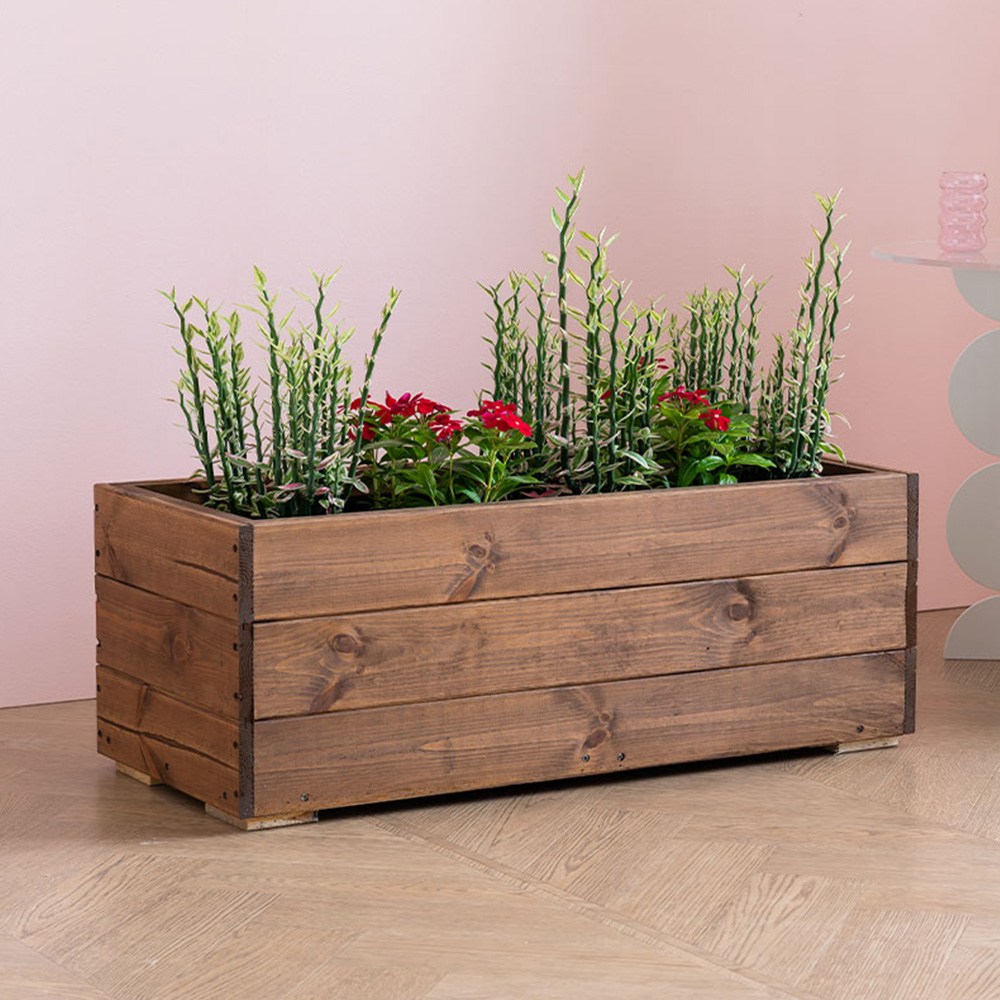 포그미 베란다 이동식 텃밭화분 원목 아파트 옥상 베란다 방부목 플랜트박스 직사각 화단 홈가드닝 블루베리화분 87,000원