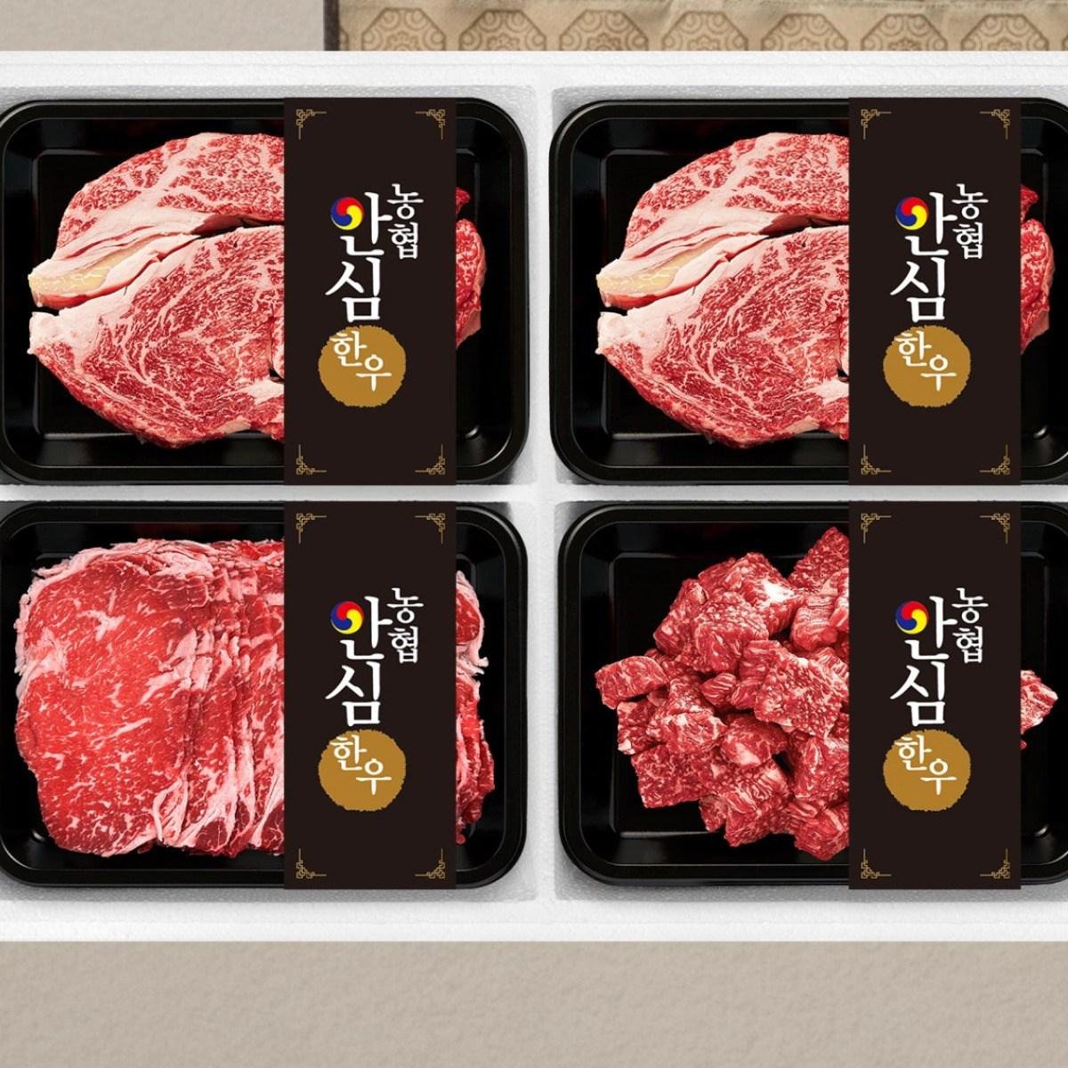 농협 안심 한우 1등급 모듬세트 1.2kg 등심 불고기 국거리, 1개 133,900원