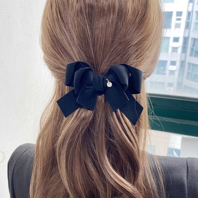 레인걸 체리리본 리본핀 리본헤어핀 반머리 반묶음 머리핀 (A5524) 9,710원