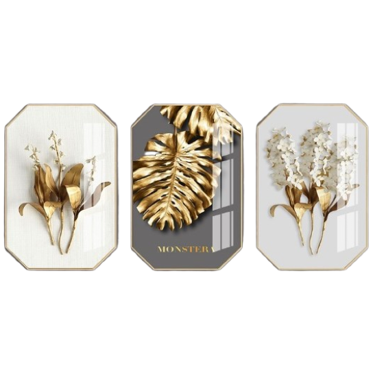 미나박스 북유럽 스타일 몬스테라 액자, 골드메탈, 1개 159,000원