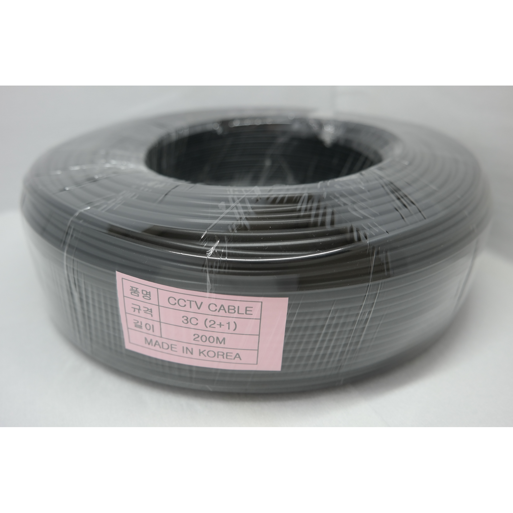 경동시스템 국산 CCTV케이블 - 3P케이블 [연심, 단심] [블랙, 화이트] 200M 1타 34,000원