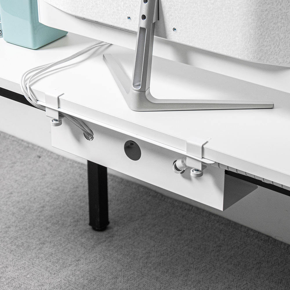 생활백서 무타공 멀티탭 전선 정리 선반, 1개, 화이트 22,900원