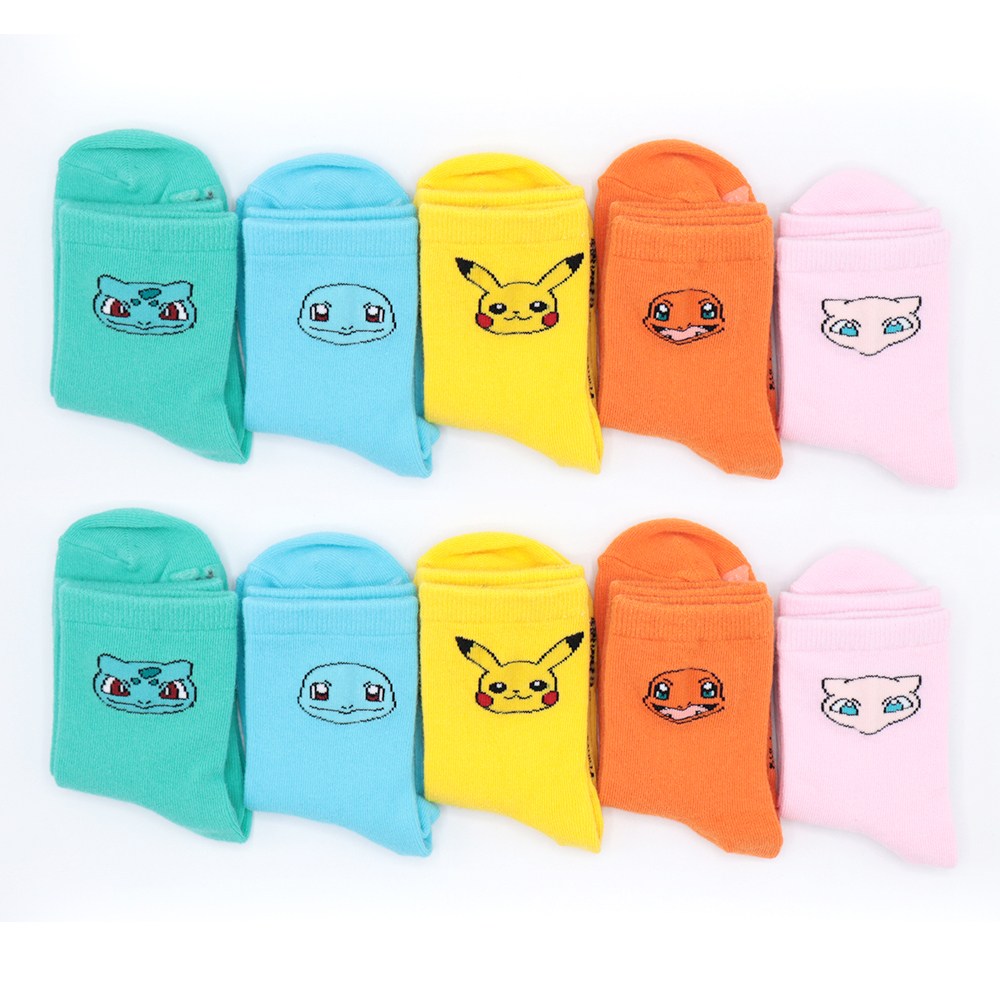 포켓몬양말 10켤레 키즈 아동 어린이 초등학생 주니어 피카츄 이상해씨 파이리 꼬부기 뮤 캐릭터 봄 가을 중목 양말 20,390원
