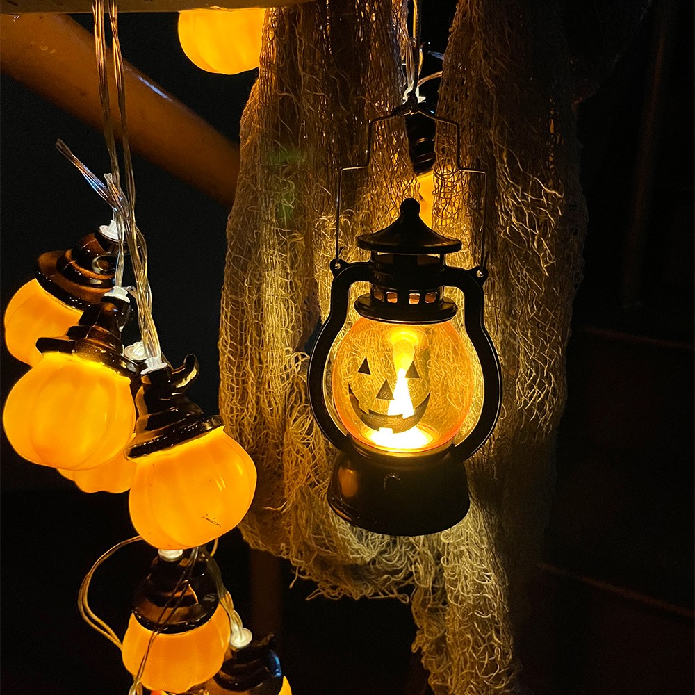 할로윈 미니 호박 랜턴 (펌킨 조명 장식 소품 램프 무드등) 2,900원