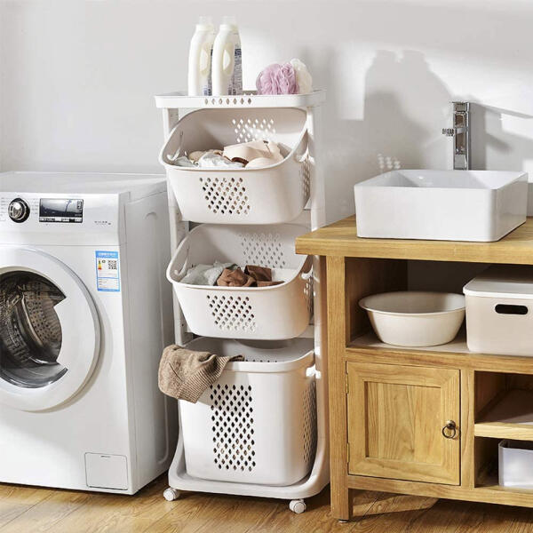 혼시티 대용량 스윙 트롤리 빨래 바구니 31,400원