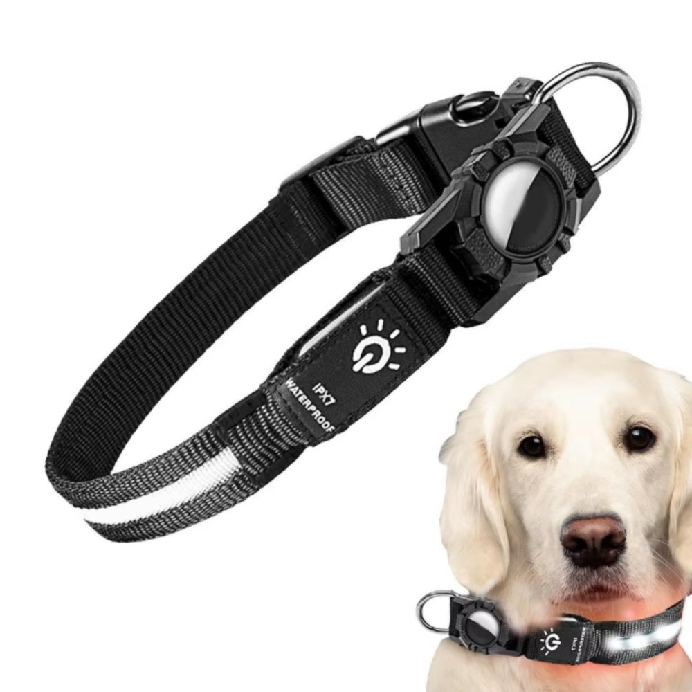 LED 강아지 목줄 야간 산책 라이트 목줄 반려견 애견, 1개, 블랙 32,200원