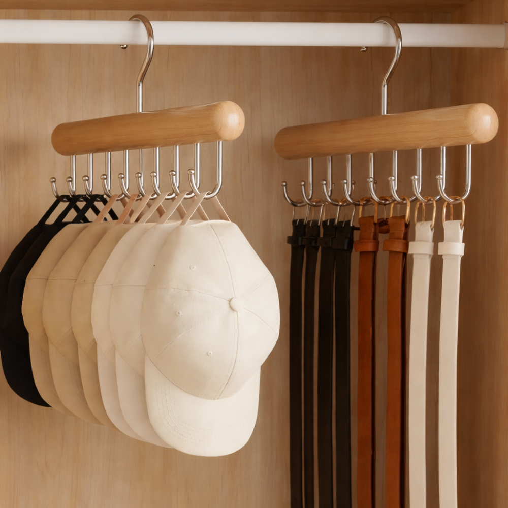 르붐 모자걸이  회전후크 걸이 벨트 넥타이 가방 옷걸이 11,500원