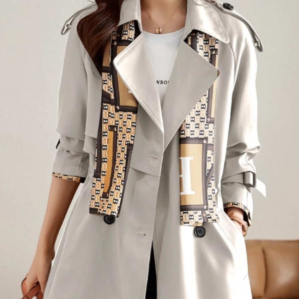 1/1+1 FASHION DHSWGJ캐주얼 슬림핏 패션 여성 트렌치코트여성 캐주얼 트렌치코트 캐주얼 패션 따뜻해 보이는 날씬함 23,500원